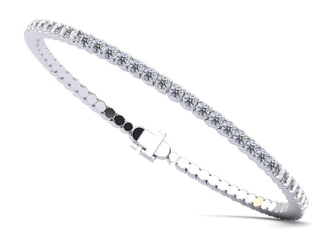 Lab Diamond Flexi-Bangle - Choice of  1.45ct to 4.83ct Total Weight - Choice of White Gold or Yellow Gold